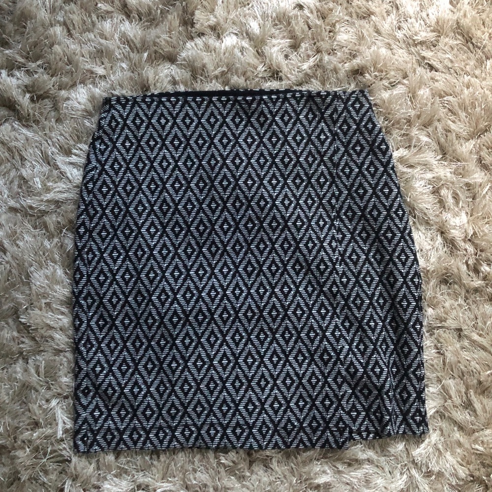 Black and white skirt